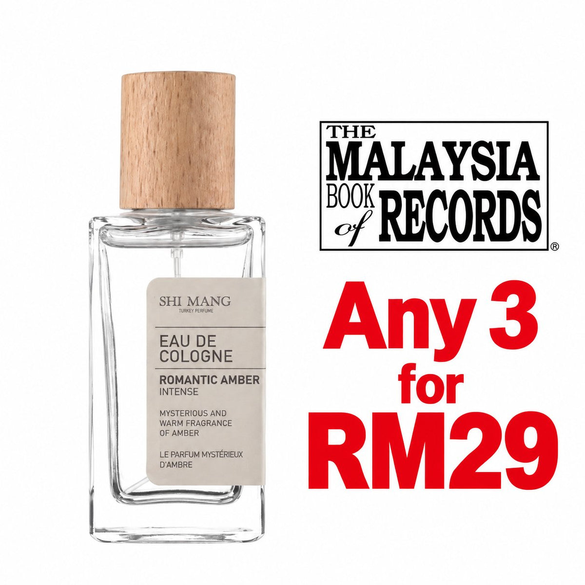 SHIMANG Turkey Perfume (50ml) — Any 3 for RM29