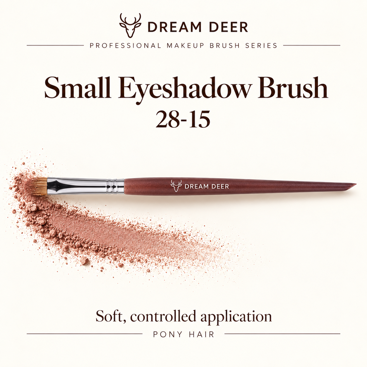 Dream Deer Small Eyeshadow Brush — Professional Series 28-15 — application