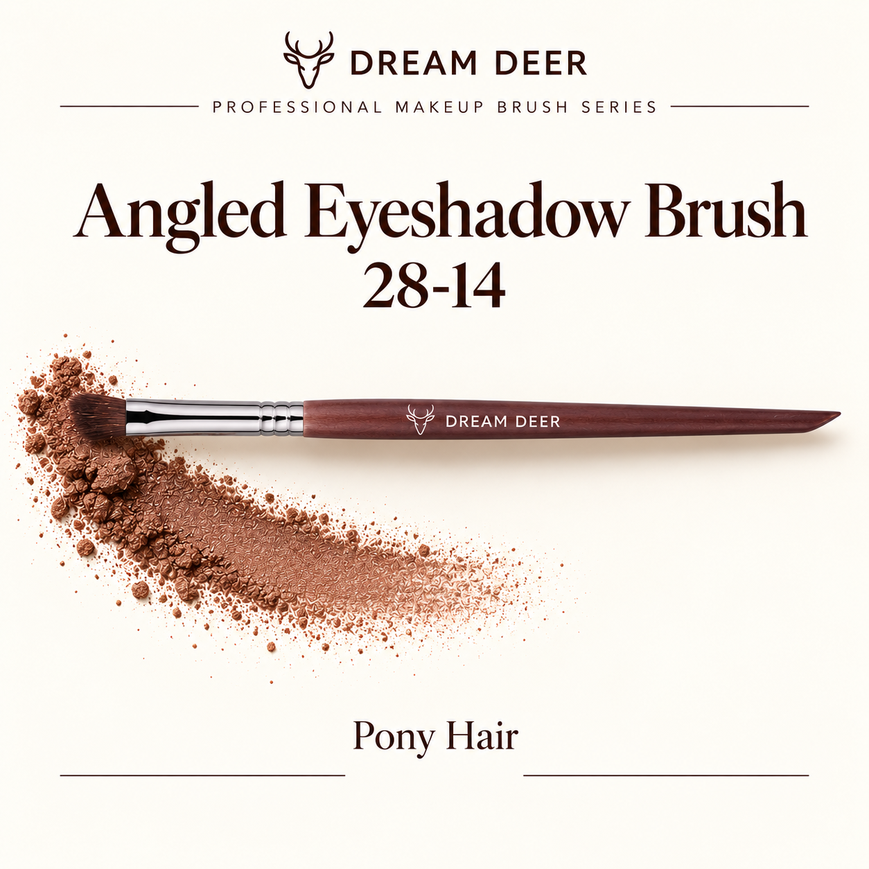 Dream Deer Angled Eyeshadow Brush — Professional Series 28-14 — application