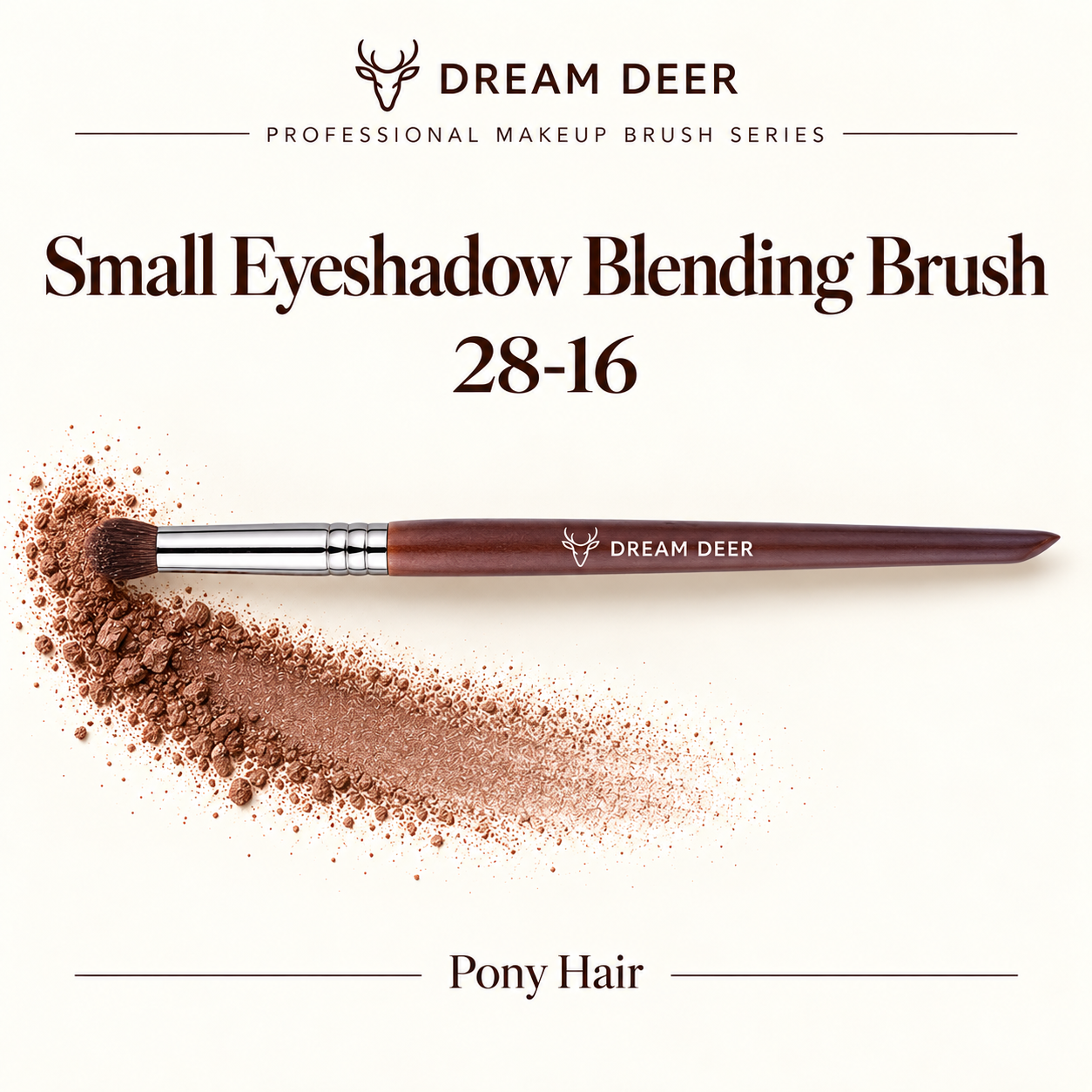 Dream Deer Small Eyeshadow Blending Brush — Professional Series 28-16 — application