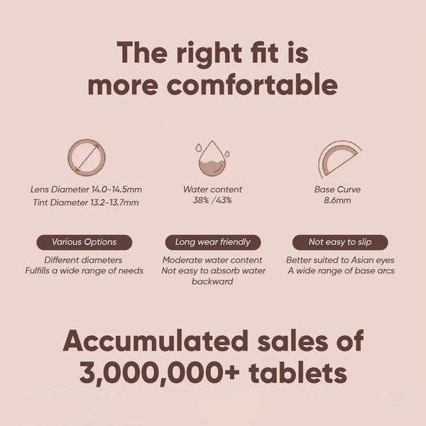 MOODY Moody Collection - 1 Month (2pcs)Chestnut Baked Cheese MOODY美瞳月抛精选系列栗栗烤奶