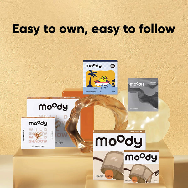 MOODY Trial Pack - 1 Day (2pcs) Mirror Mirror MOODY美瞳日抛试用装伽罗棕