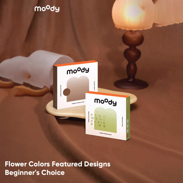 MOODY Moody Collection - 1-Month (2pcs) White Peach Oolong MOODY美瞳月抛精选系列白桃乌龙