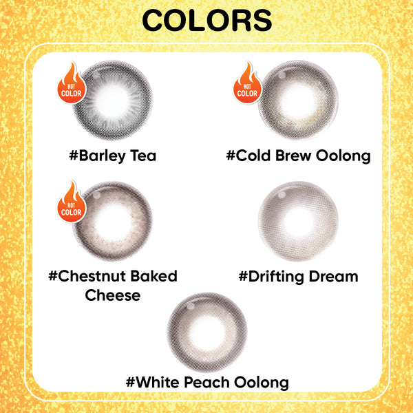 MOODY Moody Collection - 1-Month (2pcs) White Peach Oolong MOODY美瞳月抛精选系列白桃乌龙
