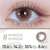 MOODY Trial Pack - 1 Day (2pcs) Mirror Mirror MOODY美瞳日抛试用装伽罗棕