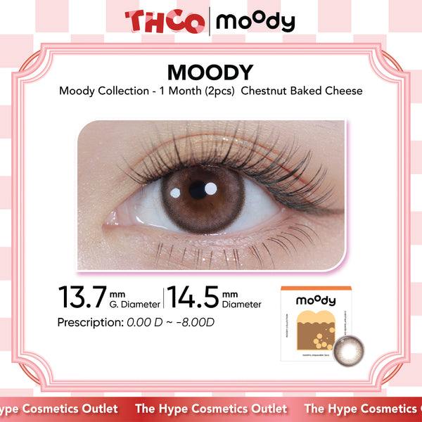 MOODY Moody Collection - 1 Month (2pcs)Chestnut Baked Cheese MOODY美瞳月抛精选系列栗栗烤奶
