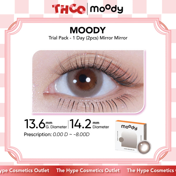 MOODY Trial Pack - 1 Day (2pcs) Mirror Mirror MOODY美瞳日抛试用装伽罗棕