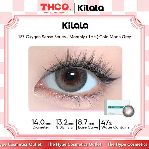 KILALA 187 Oxygen Sense - 1-Month (1 pc) Light Grey (Cold Moon Grey) 冷月灰