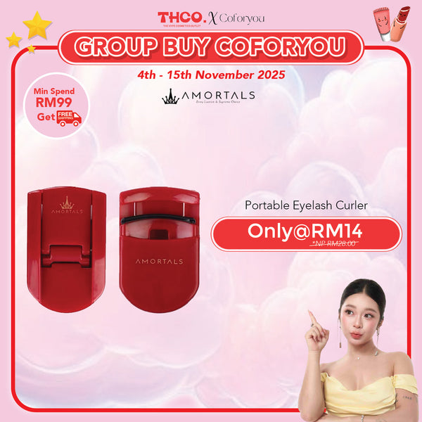 (COCO EXCLUSIVE) AMORTALS Portable Eyelash Curler 尔木萄睫毛夹卷翘定型持久迷你小型便携式