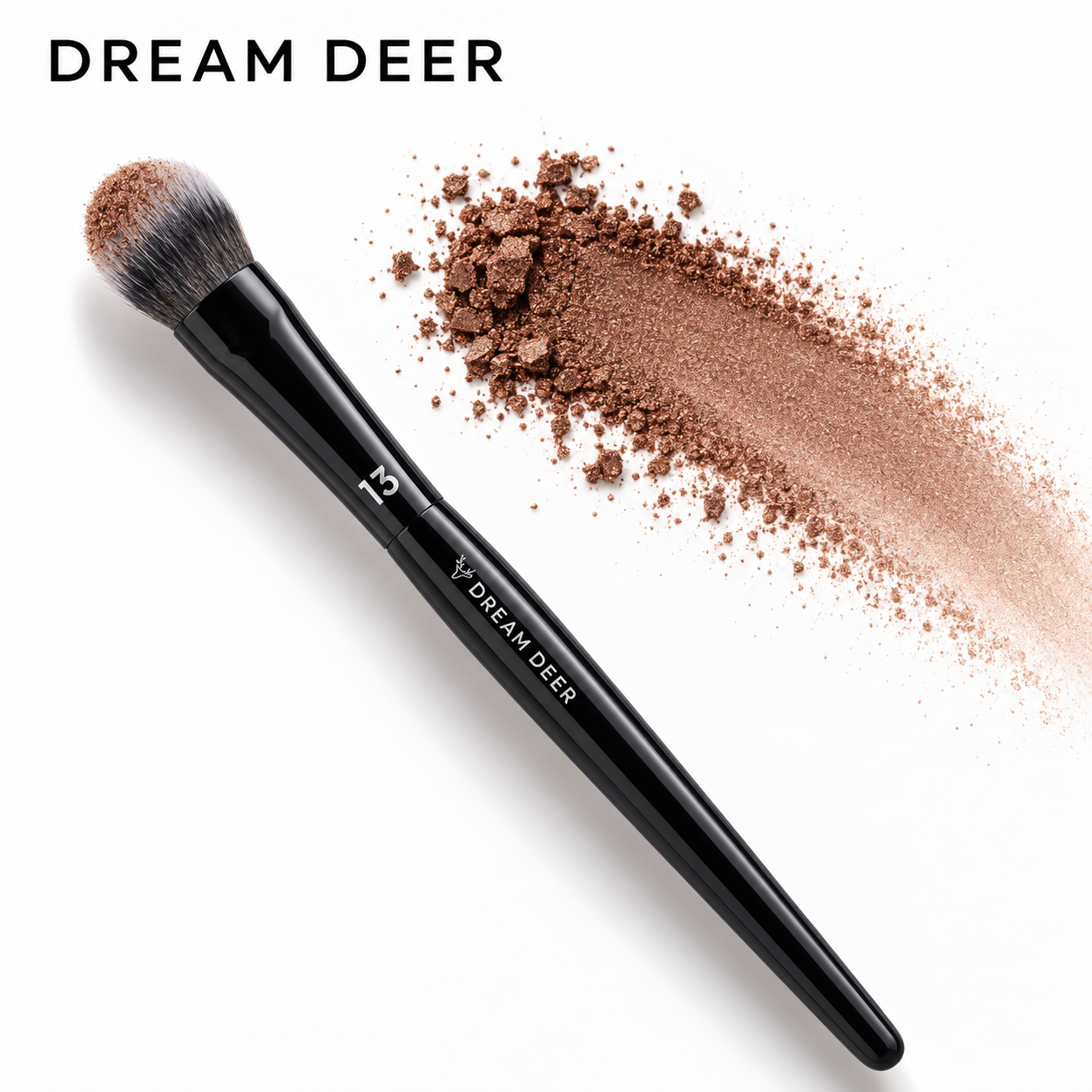 Dream Deer Medium Eyeshadow Brush #13 texture and application