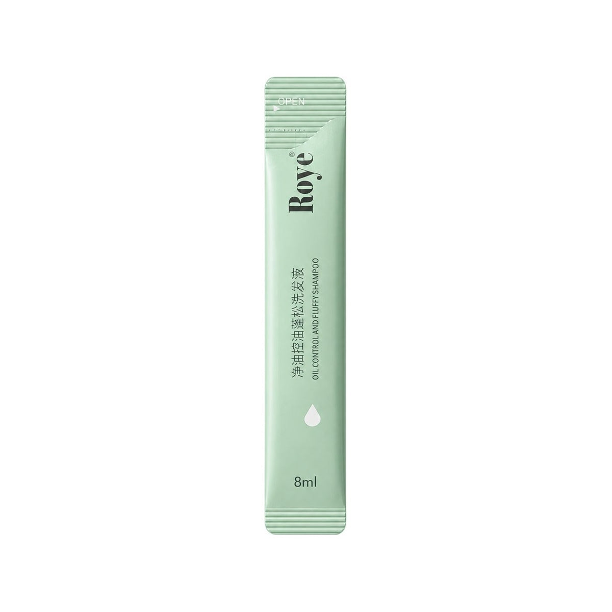 ROYE Oil Control Shampoo Travel Size (8ml) on white background