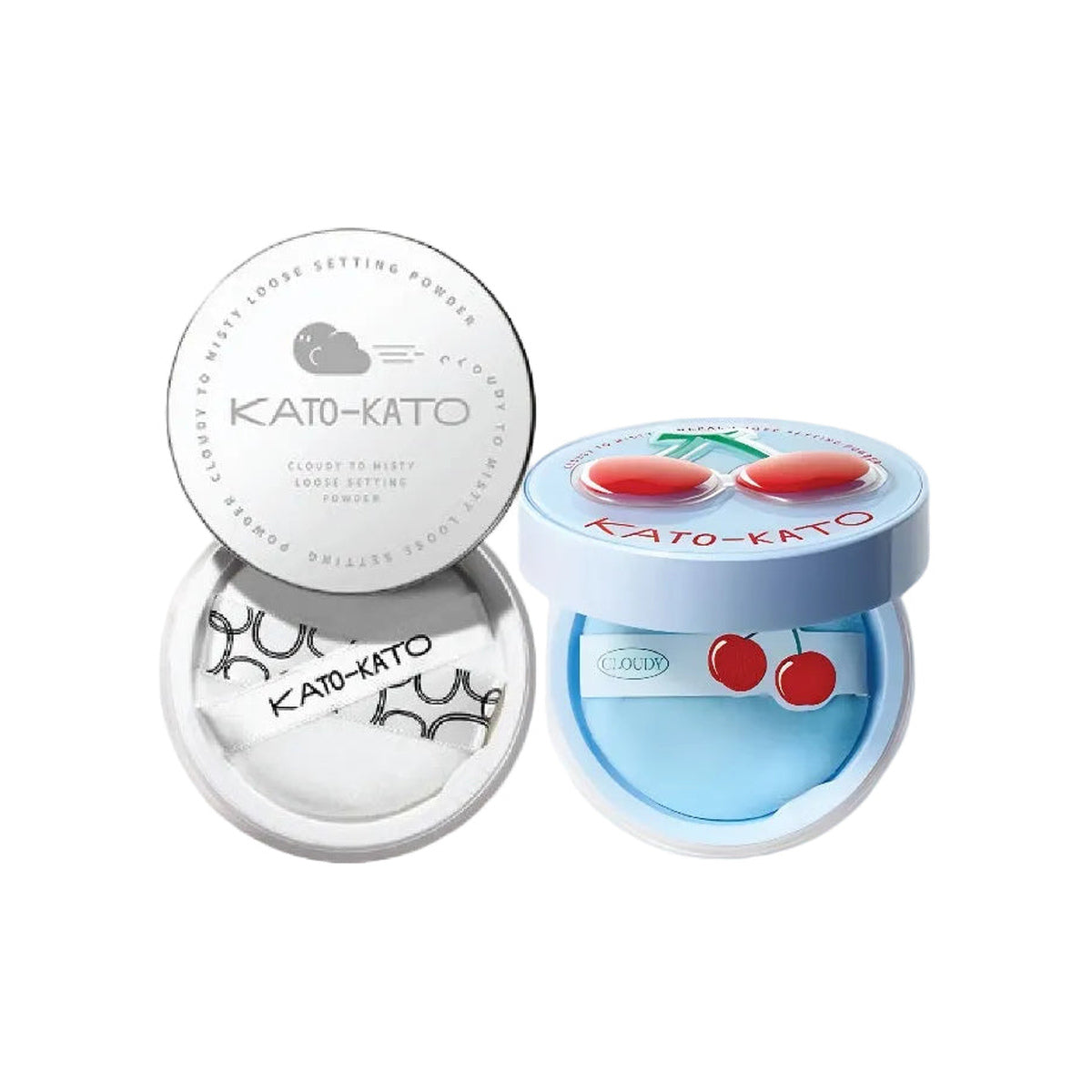 KATO-KATO Cloudy to Misty Loose Setting Powder Oil Control (8g/20g) — white background