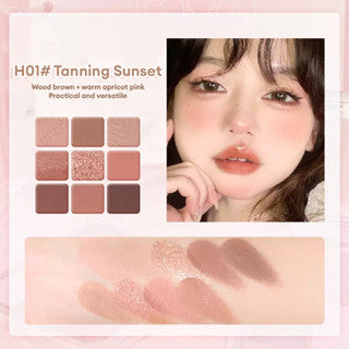 HOLD LIVE Simple Mirror Light Nine-Color Eyeshadow Palette Holdlive 简约镜光9色眼影盘