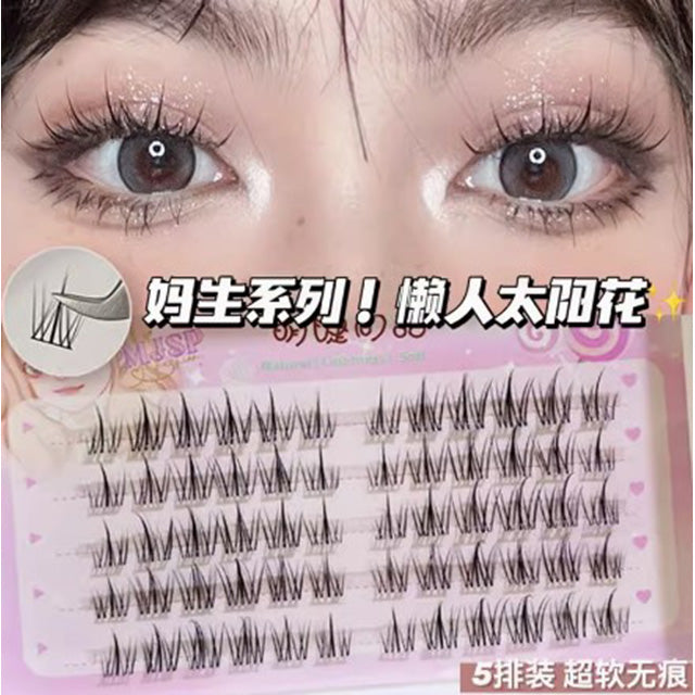 MJSP Single Cluster False Eyelashes Fake Eyelash Meng Jie Shang Pin 萌睫尚品单簇分段式假睫毛 小恶魔太阳花懒人三部曲女团