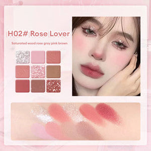 HOLD LIVE Simple Mirror Light Nine-Color Eyeshadow Palette Holdlive 简约镜光9色眼影盘