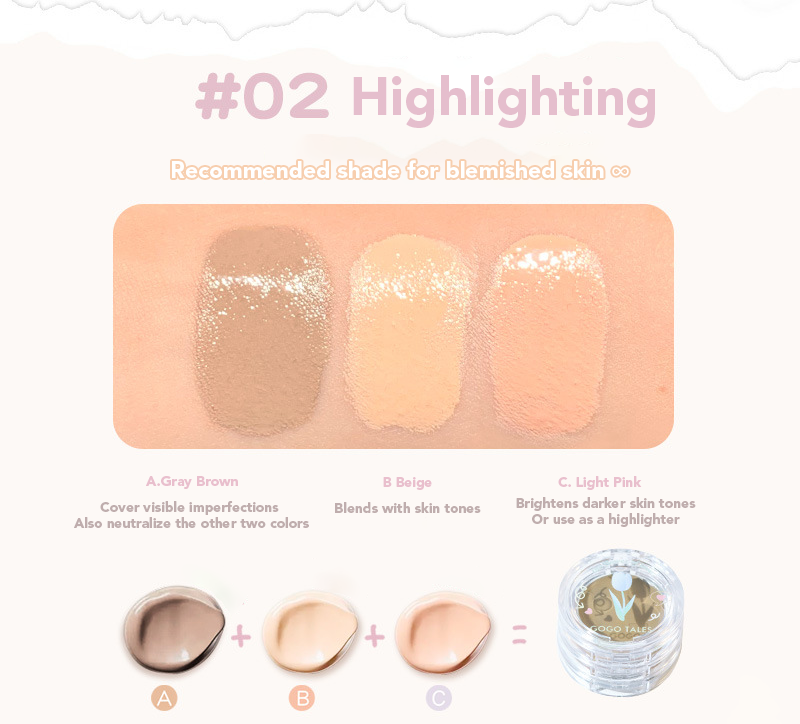 GOGO TALES Softening Pocket Pore Concealer Contouring Foundation 戈戈舞柔润口袋毛孔遮瑕盘