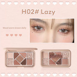 HOLD LIVE Small Pink Frame Nine-Color Eyeshadow Palette Holdlive 小粉框九色眼影盘