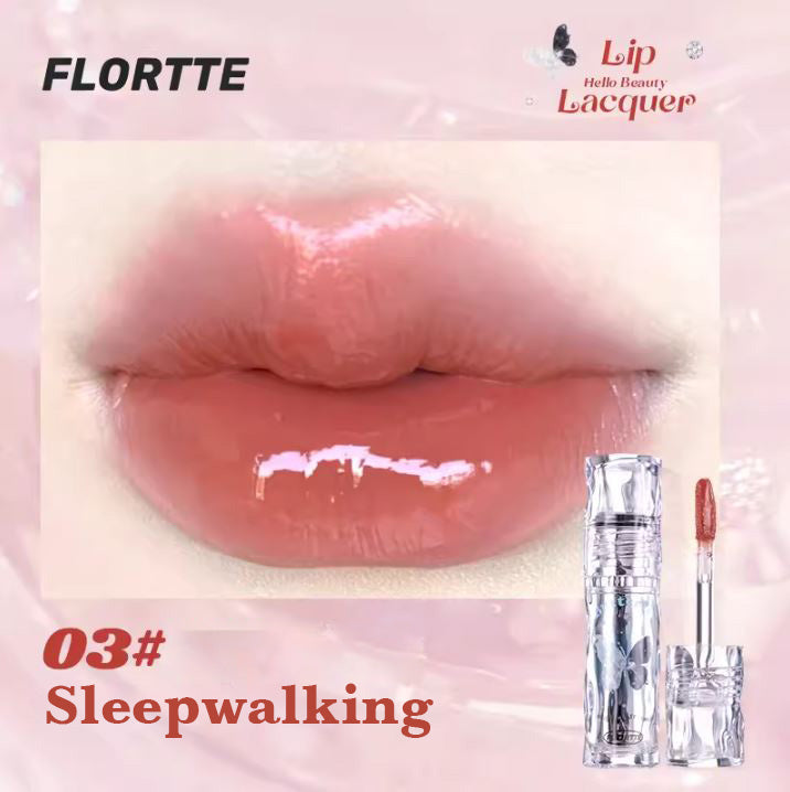 FLORTTE Hello Beauty Lip Lacquer Lip Glaze 花洛莉亚好美莉亚唇漆镜面 水光唇釉