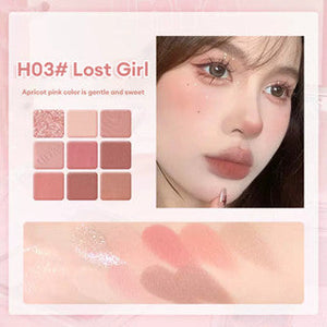 HOLD LIVE Simple Mirror Light Nine-Color Eyeshadow Palette Holdlive 简约镜光9色眼影盘