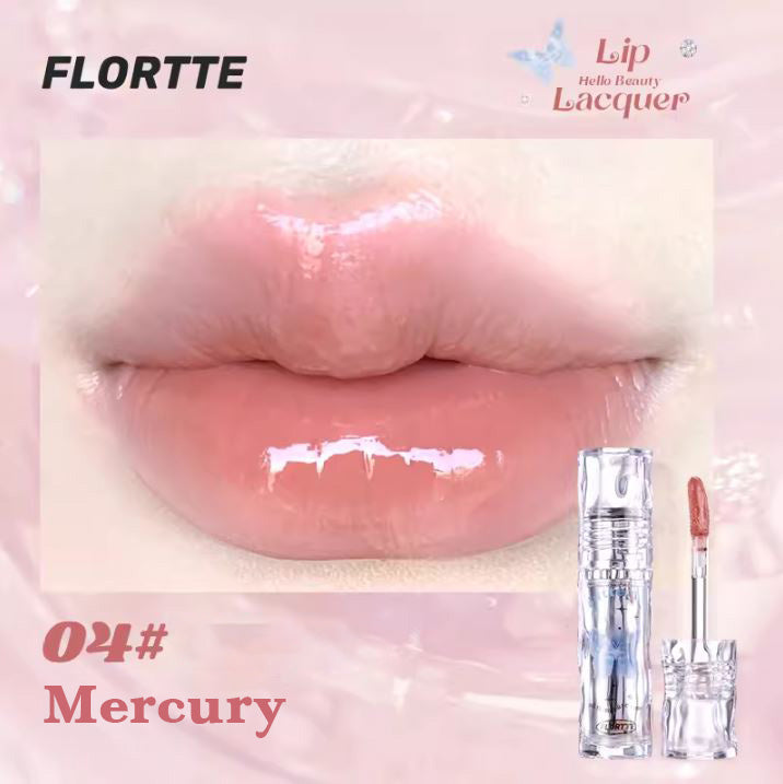 FLORTTE Hello Beauty Lip Lacquer Lip Glaze 花洛莉亚好美莉亚唇漆镜面 水光唇釉