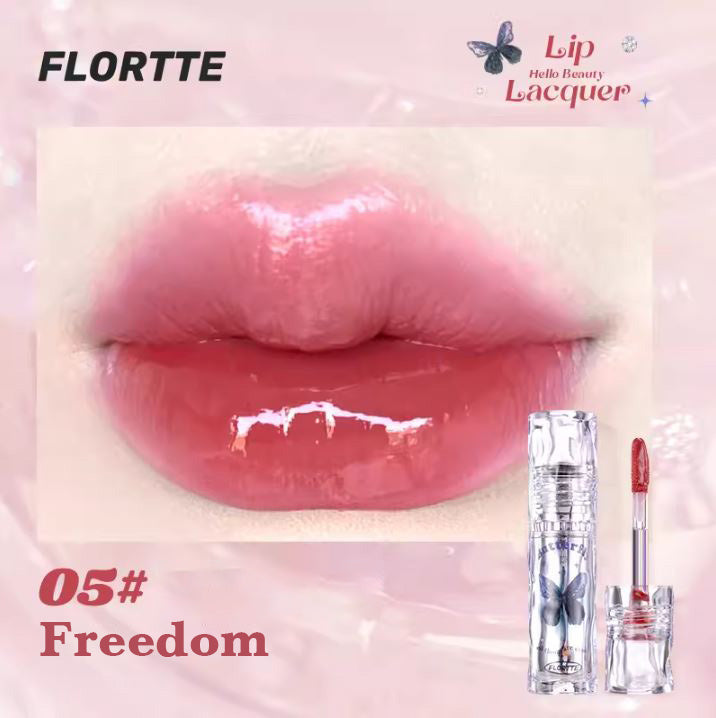 FLORTTE Hello Beauty Lip Lacquer Lip Glaze 花洛莉亚好美莉亚唇漆镜面 水光唇釉