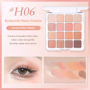 HOLD LIVE Checkered 16-Color Eyeshadow Palette Holdlive 方格16色眼影盘粉棕色眼影