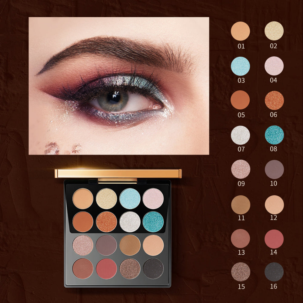 ZEESEA Maya 16 Color Eyeshadow Palette 滋色花火夜璨十六色眼影盘