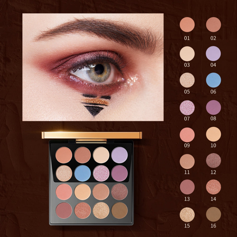 ZEESEA Maya 16 Color Eyeshadow Palette 滋色花火夜璨十六色眼影盘