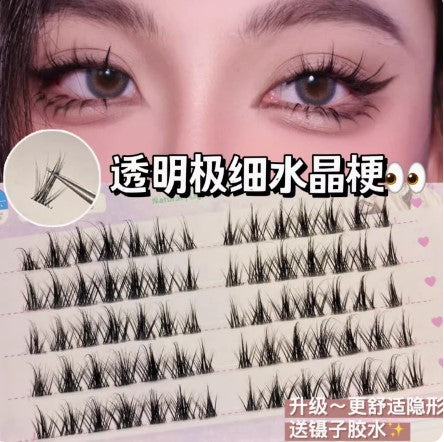 MJSP Single Cluster False Eyelashes Fake Eyelash Meng Jie Shang Pin 萌睫尚品单簇分段式假睫毛 小恶魔太阳花懒人三部曲女团