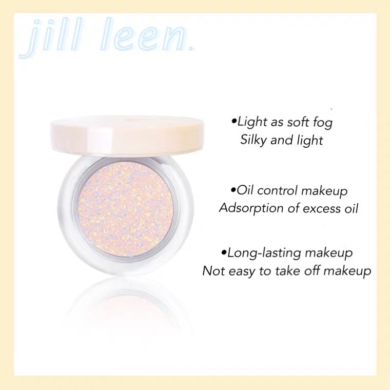 JILL LEEN Crystal Nude Powder Compact Jillleen 晶致裸光蜜粉饼 控油定妆自然持久粉