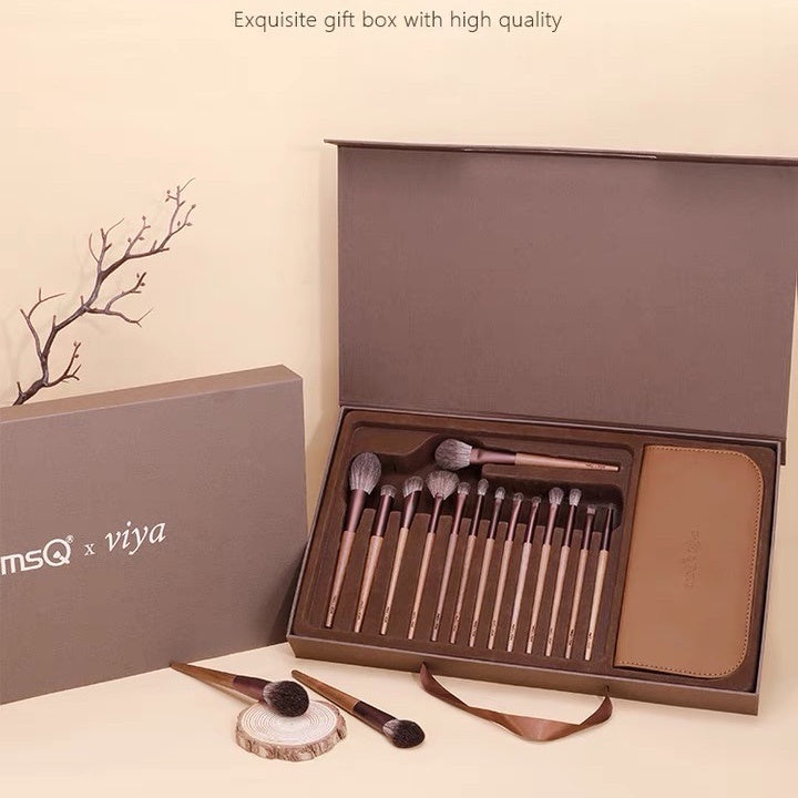 MSQ X VIYA-Branded 14pcs Makeup Brushes Set MSQ 魅丝蔻 x 薇娅联名款14支知遇化妆刷套装全套