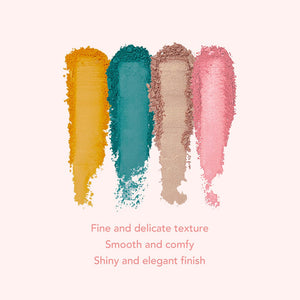 JUDYDOLL Play Colors Eyeshadow All in 1 Palette Judydoll 橘朵玩趣7色眼影盘 橘朵AllIn1眼影盘 4色眼影高光打亮腮红修容 - 7 Shades