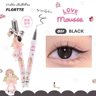 FLORTTE X MIKKO Wink Wink Liquid Eyeliner Flortte 花落利亚 X Mikko 联名款软软派对系列彩色防水眼线液笔