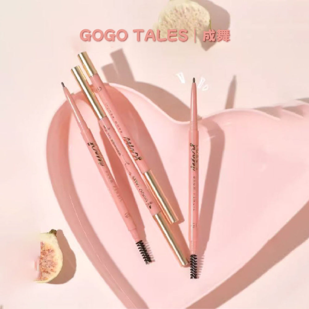 GOGO TALES Long Lasting Fine Mist Thin Head Eyebrow Pencil Gogotales 戈戈舞绒雾纤细双头眉笔细头持妆不易脱色