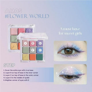 JILL LEEN Show Color Mini Eyeshadow Palette Jillleen 炫色迷你眼影盘 九宫格眼影盘