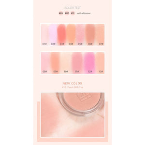 JILL LEEN Colorful Soft Matte Blush Jillleen 缤纷柔雾腮红