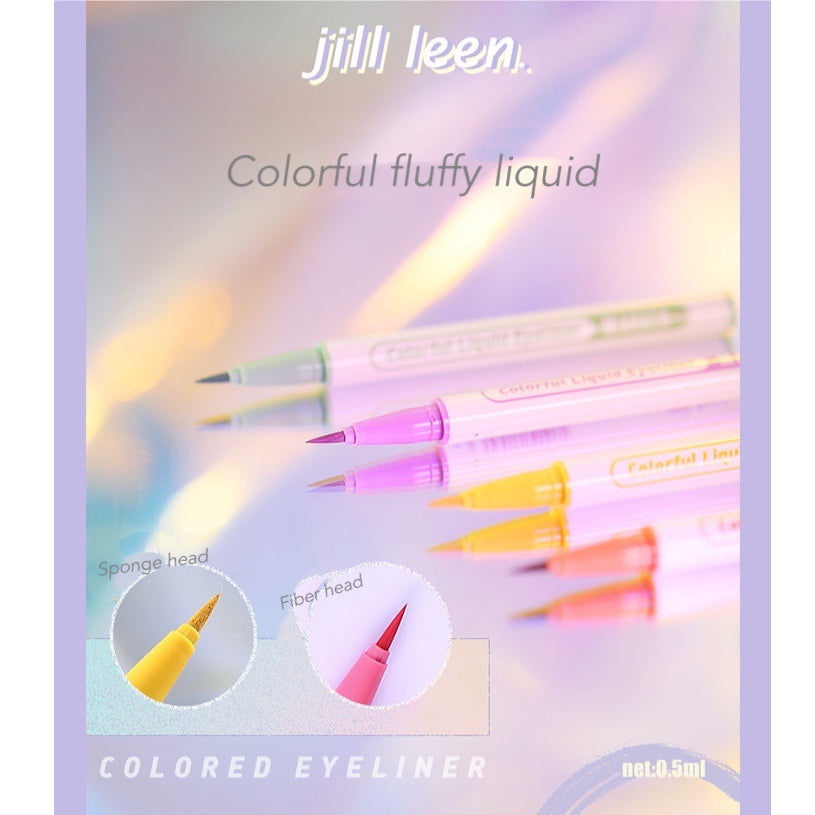 JILL LEEN Color Liquid Eyeliner Waterproof Long-lasting Jillleen 彩色眼线液笔防水持久极致细头