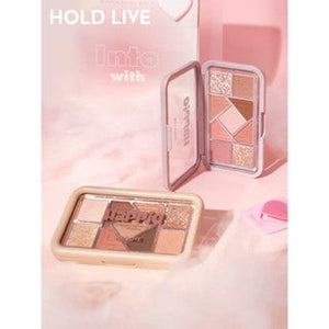 HOLD LIVE Small Pink Frame Nine-Color Eyeshadow Palette Holdlive 小粉框九色眼影盘