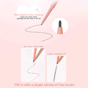 GOGO TALES Long Lasting Fine Mist Thin Head Eyebrow Pencil Gogotales 戈戈舞绒雾纤细双头眉笔细头持妆不易脱色