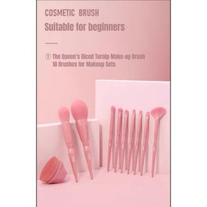 MSQ Diced Carrot Makeup Brush Set (9 Pcs) 魅丝蔻9支萝卜丁化妆刷套装全套