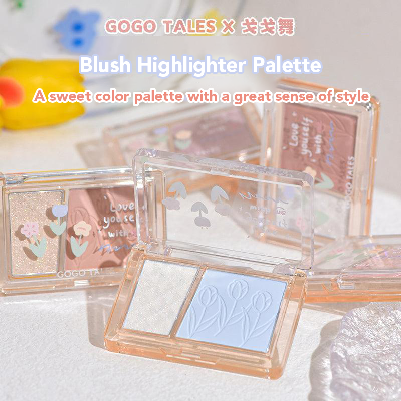 GOGO TALES Blush Highlighter Contour Gogotales 戈戈舞腮红高光一体盘