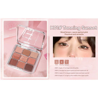 HOLD LIVE Simple Mirror Light Nine-Color Eyeshadow Palette Holdlive 简约镜光9色眼影盘