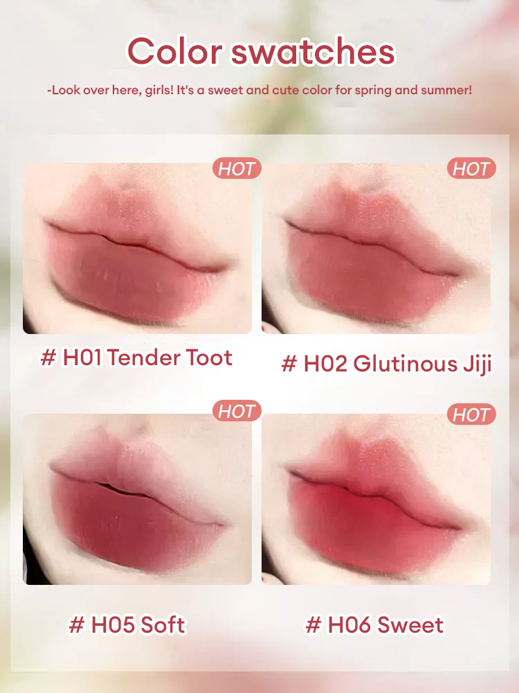 HOLD LIVE Bunny garden lip glaze velvet matte lipstick Holdlive 兔兔花园唇釉