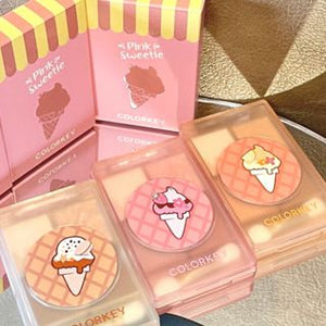 COLORKEY Summer Ice Cream Eyeshadow Palette Colorkey 珂拉琪冰淇淋四色眼影盘