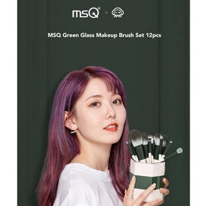 MSQ Green Glass Makeup Brush Set 魅丝蔻12支颜九绿琉璃化妆刷套装全套 (12 Pcs)