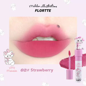 FLORTTE X MIKKO Rua Rua Lip Cream Flortte 花落利亚 X Mikko 联名款软软派对系列柔焦奶糕唇霜