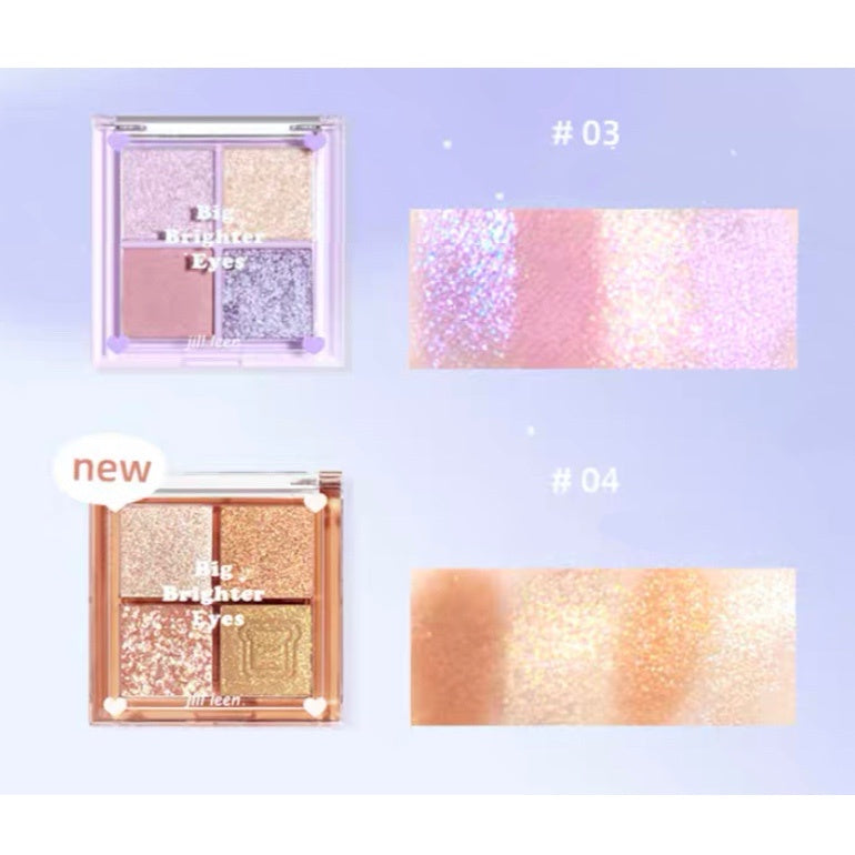 JILL LEEN 4 Colors Mini Eyeshadow Palette Jillleen 迷你四色眼影盘