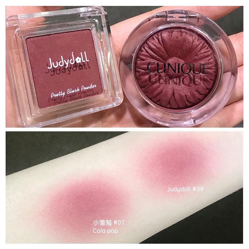 JUDYDOLL Pretty Blush Powder Play Colors Blush Pigmented & Blendable Judydoll 橘朵单色腮红 橘朵玩趣拼色腮红 小巧便携 显色易晕染