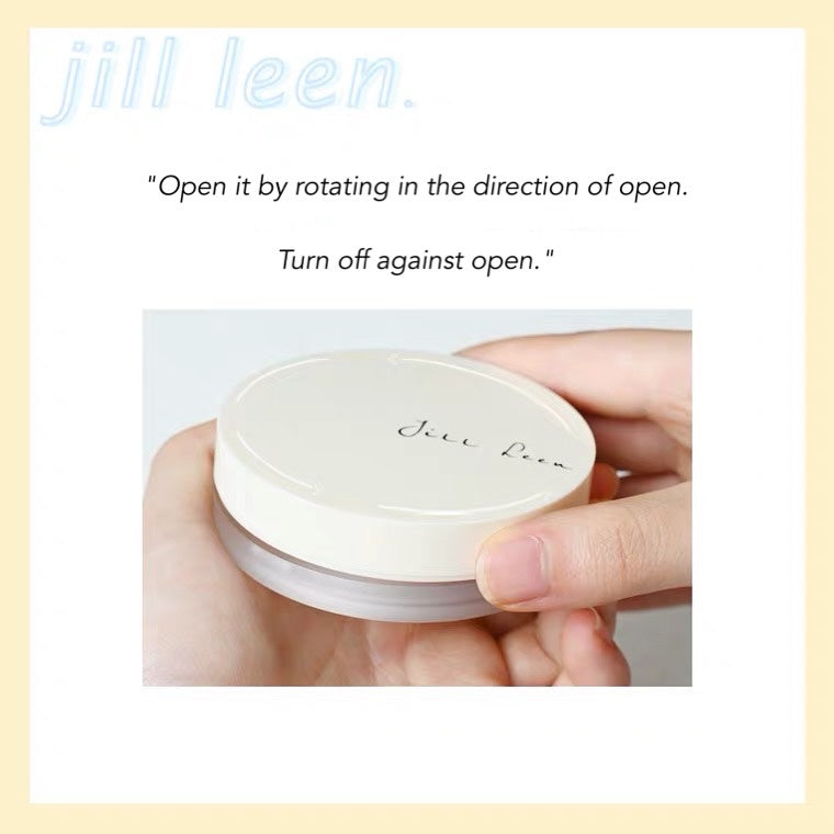 JILL LEEN Crystal Nude Powder Compact Jillleen 晶致裸光蜜粉饼 控油定妆自然持久粉