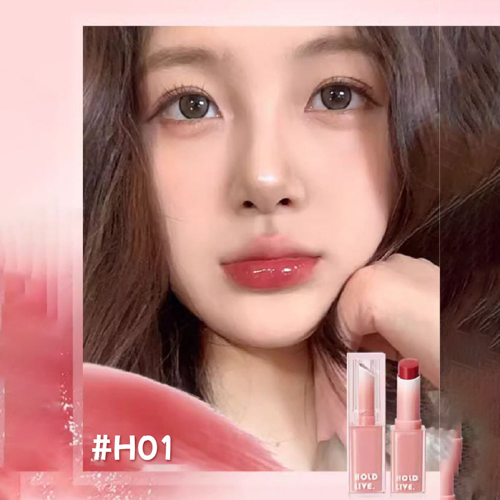 HOLD LIVE Moisturizing Sweet Jelly Lipstick Mirror Lip Gloss Holdlive 透润沁甜唇膏 果冻口红冻水光镜面唇釉 固体唇蜜滋润